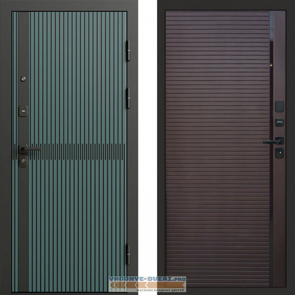 Входная дверь ГРАУНД Velutto Verde Бетон Porte Шоколад